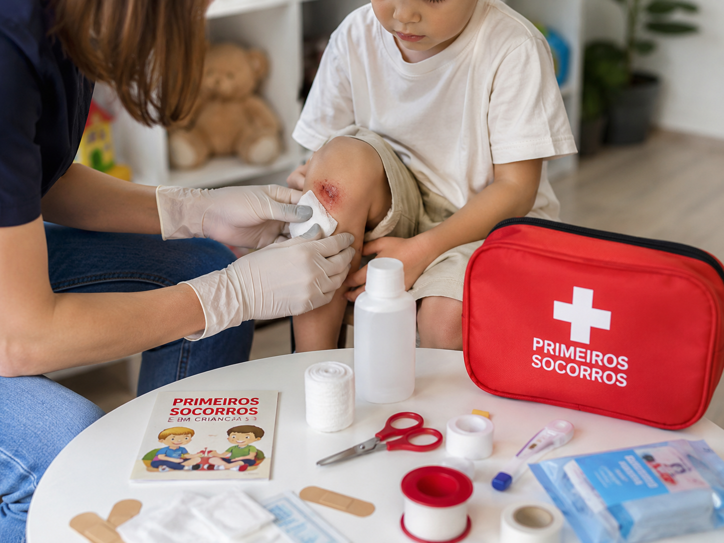 Atendimento de primeiros socorros em criança